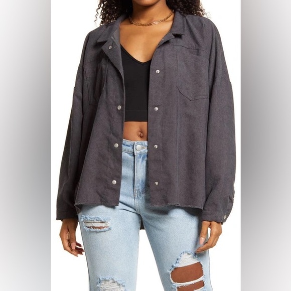 Abound Sweaters - Abound Corduroy Shacket